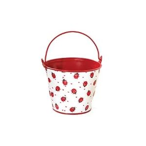 Ladybug Birthday Party on Click To Buy Decorative Ladybug Tin Pail For Plants  Flower  Home