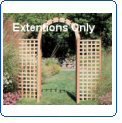 Rustic Natural Cedar ARBOR EXTENSIONS - 650