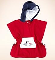 Cotton Rich Hooded Towel Poncho Top