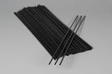 Antenna Tube Black w/Tips (100)