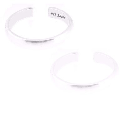 Get Gifts – 925 Sterling Silver Jewelry, Solid All the Way Designed Toe Ring, Adjustable Fit, Plus Free Special Gift Pouch