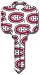 Montreal Canadiens Kwikset KW House Key