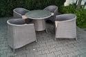 Sitzgruppe 5-tlg Poly Rattan Tortuga