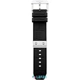 送料無料/メーカー保証2年/BRERA OROLOGI [BS24CRSS01] -EMBOSSED RUBBER STRAPS* 24mm S/S （ブレラ オロロジ クロコラバー ブラック）
