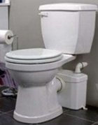 Saniflo Sanitop Elongated Bowl Toilet with Pump White