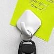 Spectrum Diversified 27100 Small Magnetic Diamond Plastic Hook, White (4 Per Card)