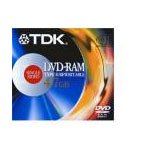 TDK DVD-RAM 2X 4.7GB TYPE 4 USE SINGLE SIDED 1-PK (Retail)