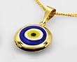 Gold Evil Eye Pendant