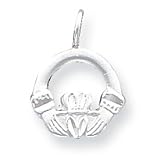 Pendant or Charm Polished Sterling Silver Irish Celtic Claddagh
