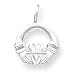 Pendant or Charm Polished Sterling Silver Irish Celtic Claddagh