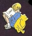 Disney Christopher Robin Reading a Book with Pooh Pin