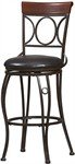 Linon Circles Back 24" Counter Stool - Brown & Black