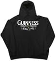 GUINNESS "FIELD LOGO" Black Licensed Hooded Sweatshirt