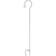 New Creative 24268 Garden Essentials Metal Shepherd Pole, Black, 54-Inches Tall New Creative 24268 Garden Essentials Metal Shepherd Pole, Black, 54-Inches Tall