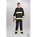 Gents Fancy Dress Fireman Fun Costume Medium