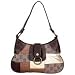 Gigi Chantal Brown Patch Tapestry Purse
