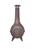 Bronze Cast Iron Aztec Chiminea