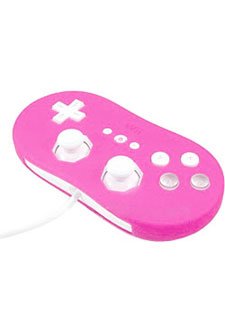 Pink - Nintendo Wii Skin Cover For Classic Controller