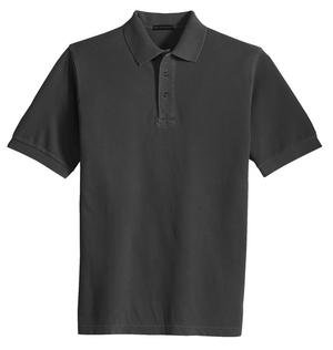 Port Authority - Pigment-Dyed Pique Knit Sport Shirt Grey Smoke-M