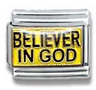 Clearly Charming Believer In God, Christian, Religious Theme Italian Charm