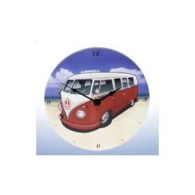 ROUGE CAMPER VAN MUR Van Surf CLOCK