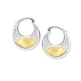 .925 Silver & Yellow Mother of Pearl Earrings.