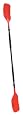Kwik Tek Deluxe Kayak Paddle 2 sect Alum 84" Curved Blade