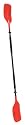 Kwik Tek Deluxe Kayak Paddle 2 sect Alum 92" Curved Blade