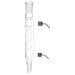 Chemglass CG-1206-HC-01 Glass Allihn Condenser with Removable Hose Connection, 200mm Jacket Length, 330mm Height, 24/40 Joint