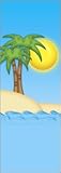 30 x 60 IN - Seasonal Banner - Palm Tree Summer