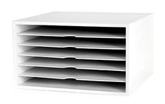 Doodlebug Fashion Furnishings Paper Cube, White, 6-Shelf
