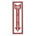 Advantus 83501 Fire Extinguisher Sign, Red/White