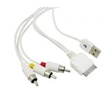USB/AV Video Cable for iPhone, iPod Video Classic Touch