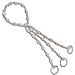 Silver Link Braclet Rose Quartz Gemstones (brclt219a)