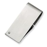 Stainless Steel Diamond Accent Money Clip SRM122