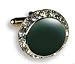 Hunter Green with Crystal Setting