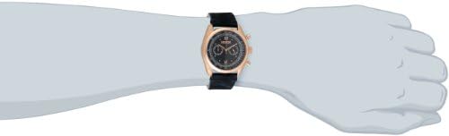 Orefici Unisex ORM16C4208 "Vintage" Rose Gold Ion-Plated Watch with Dark Blue Suede Band