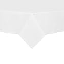 Gourmet Classics Easy Care White Tablecloth, 70-Inch Round