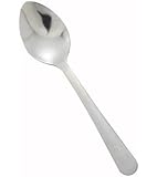 Winco 0002-09 12-Piece Windsor Demitasse Spoon Set, 18-0 Stainless Steel