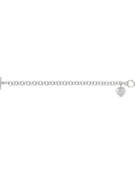 Sweethearts® Heart Charm Bracelet Sterling Silver White 650280