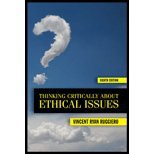 thinking critically about ethical issues by ruggierovincent 20118th edition paperback