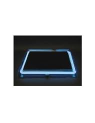 Buy Neon Concepts 15 Inch Square Clear Top Serving Tray (blue Neon Rechargeable...