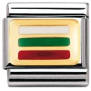 Nomination Composable Classic FLAGGE EUROPA Edelstahl, Email und 18K Gold 030234 21mmLMdnHJL. SL160 Nomination Composable Classic FLAGGE EUROPA Edelstahl, Email und 18K Gold 030234