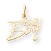 10k Baby Boy Charm - JewelryWeb