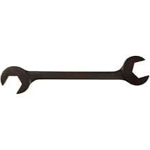 Martin BLK3727 Forged Alloy Steel 1-5/8" x 1-5/8" Opening 15 and 60 Degree Double Head Open End Hydraulic Wrench, 15.75" Overall Length, Industrial Black Finish