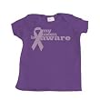 Breast Cancer Awareness Design Girl's Infant T-Shirt (Purple) - Newborn