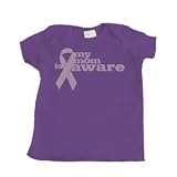 Breast Cancer Awareness Design Girl's Infant T-Shirt (Purple) - 18 Months