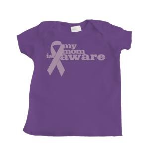 Breast Cancer Awareness Design Girl's Infant T-Shirt (Purple) - Newborn