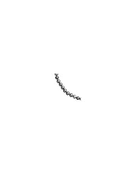 14k 6-6.5mm Black Freshwater Onion Cultured Pearl Necklace