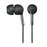 Sony MDR EX56LP BLK EX Style Headphones Hybrid Silicone Type Earbuds Black Electronics ipod headphones